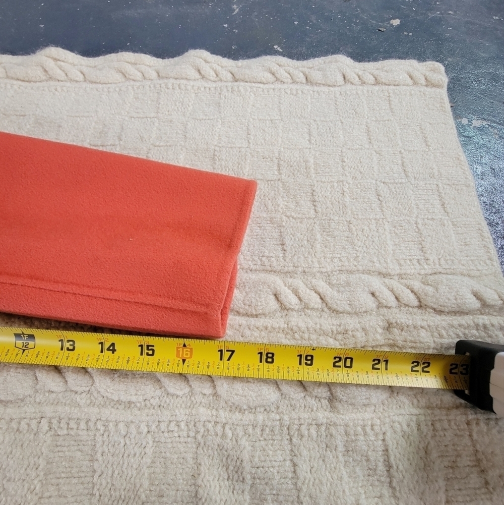 Talbots 100% Wool Open Style Blazer Felt Jacket size 4 Coral Peach Pockets - Picture 9 of 11